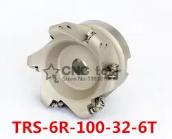 TRS 6R-100-32-6T торцевая фреза с индексацией плоских черновой резки, Фрезерный резак с ЧПУ