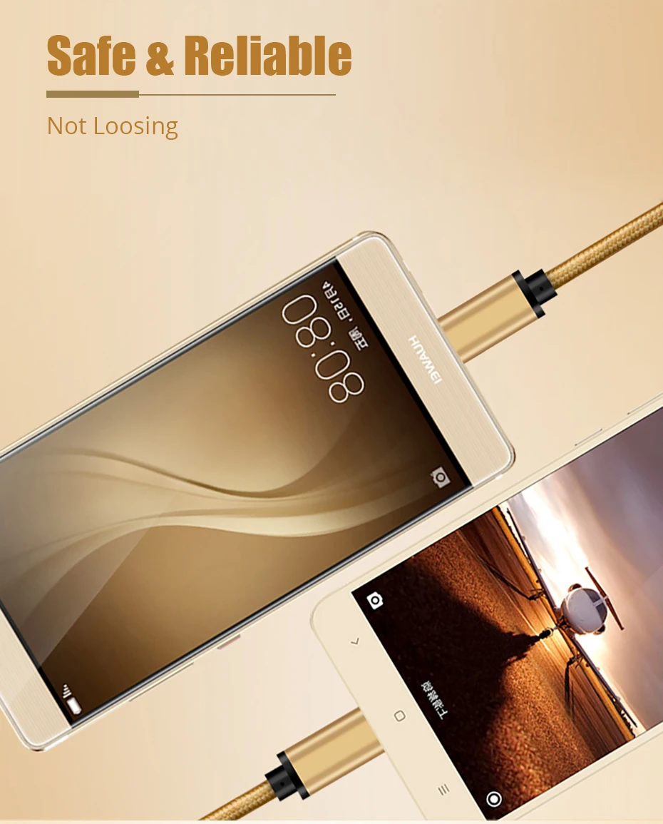 Nylon USB 3.0 to Type C Cable for Samsung Galaxy Note 9 S9 S8 Fast Charging Data Cable for Xiaomi Mi6 Huawei Nexus 6P USB Type-C (5)