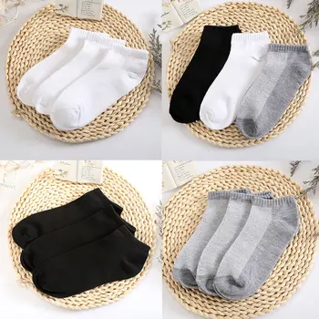 

1 Pair Man Women Cotton Short Socks Solid Color Socks High Quality Socks Mesh Type Blends Casual Boat Short Ankle Socks