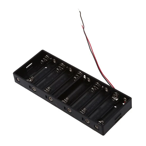 SODIAL Plastic Shell Batteries Holder Box for 10 x 1.5V AA Battery R 