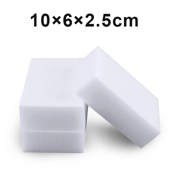 10x6x2.5cm 100 шт./лот 5 размер волшебная губка меламиновая губка Ластик коврик очиститель/прочный меламин для мытья посуды ластик уборка губка - Цвет: 10x6x2.5cm