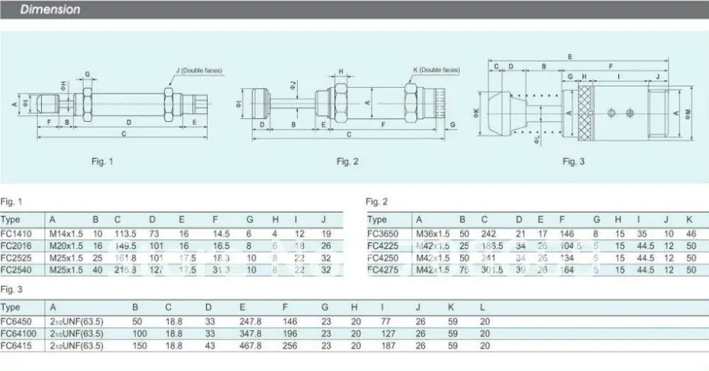 Пневматический гидравлический амортизатор M25x1.5 демпфер 40 мм ход FC2540