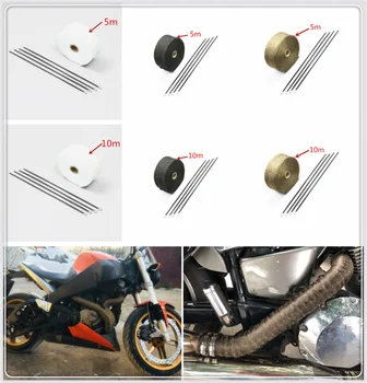 

Motorcycle roll fire insulation cloth hot air exhaust heat protection cover belt for Ducati HYPERMOTARD 821 SP 939 SP 1100 S EVO