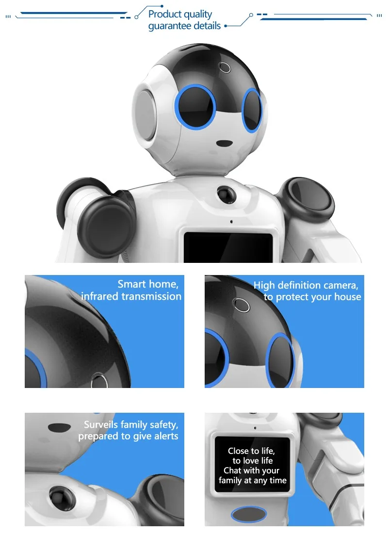 Инновационный 17 степенями свободы интеллигентая(ый) автоматический гуманоид программируемый робот