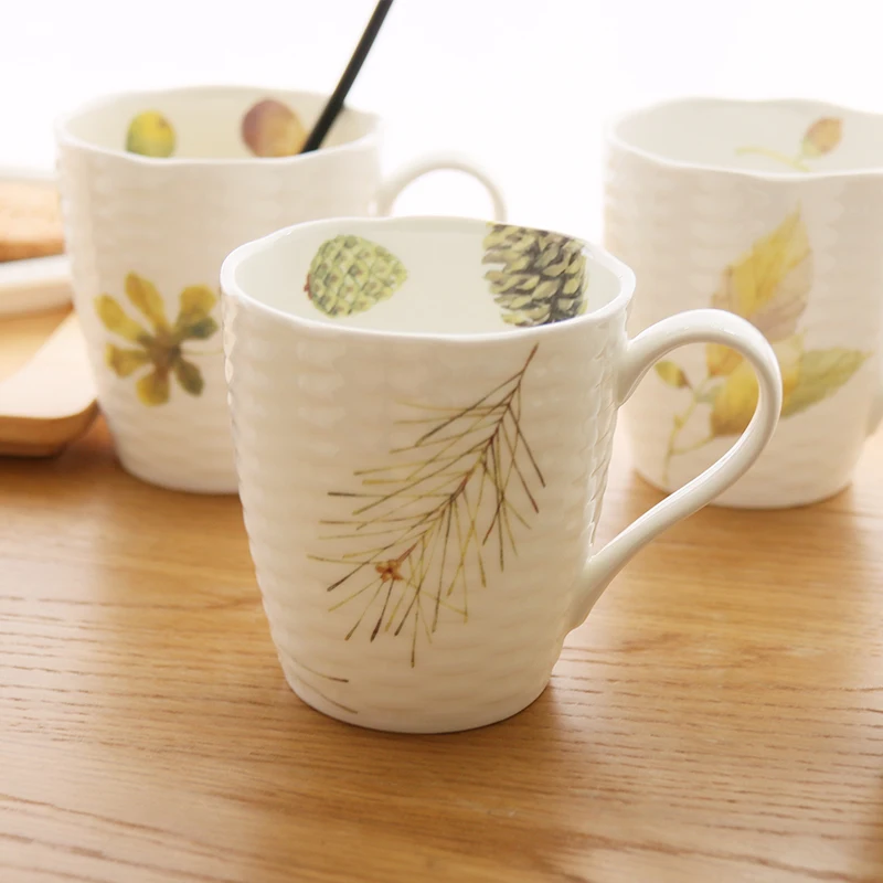 Япония Zakka Стиль керамические кофейные чайные кружки с рукояткой костяного фарфора креативная чашка для воды для завтрака кружка для молока 5 вариантов высокое качество