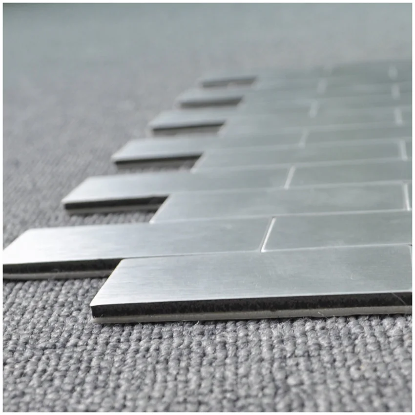 10 sheets peel and stick brick aluminium tiles backsplashes 12 x peel and stick metal sheets