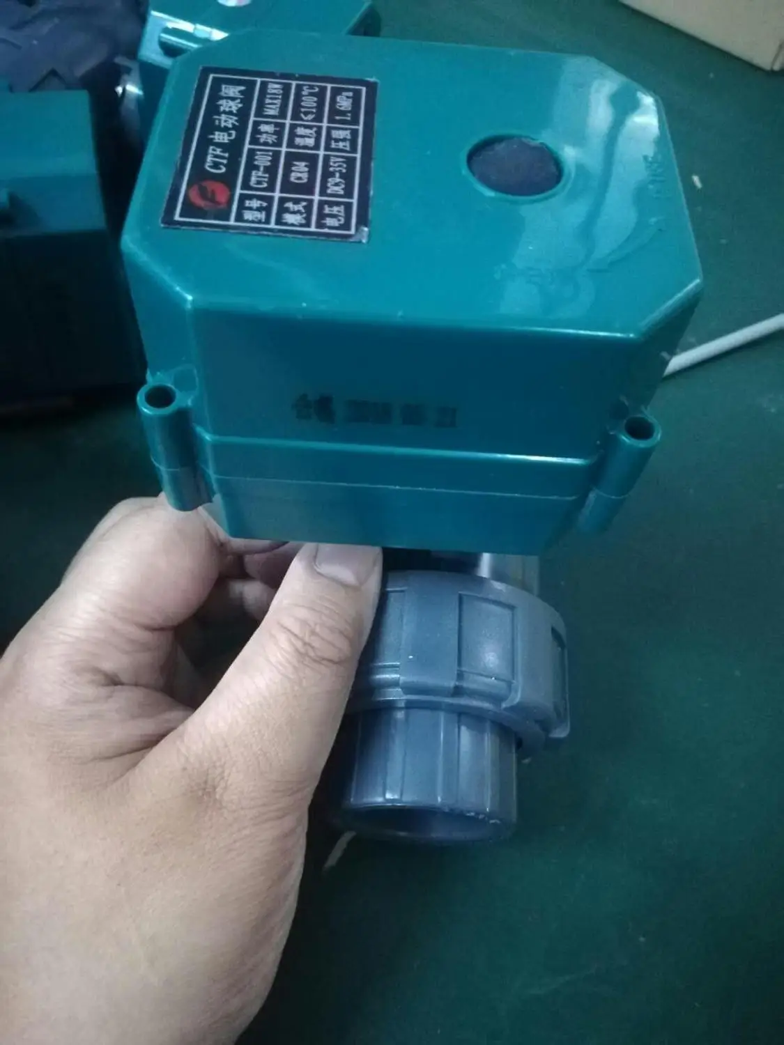 Без ручного управления CTF-001 10nm DN32 DN40 DN25 Союза клей нить CR01 CR02 CR03 CR04 ADC9-35V детали упвх электрического шаровой клапан