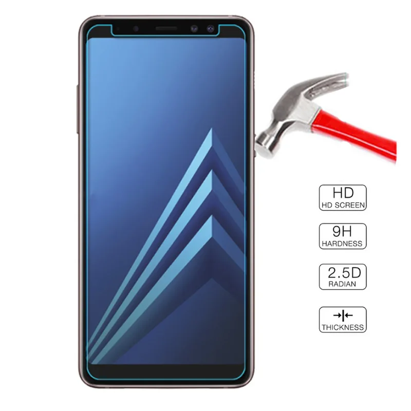 Tempered Glass for Samsung Galaxy A8 2018 Screen Protector 9H 2.5D