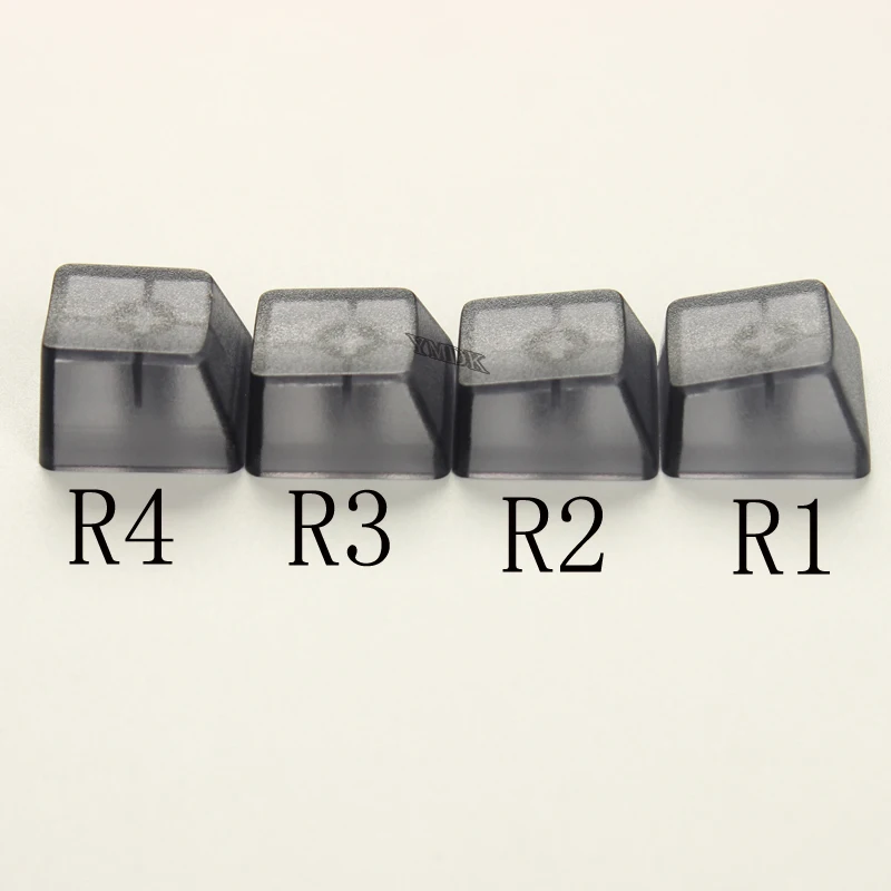 ABS translúcido Keycaps para teclado mecânico, Clear