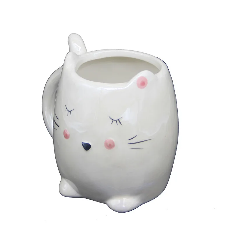 Кофейная кружка с милым котом 300 мл чашка мультяшным животным котенком