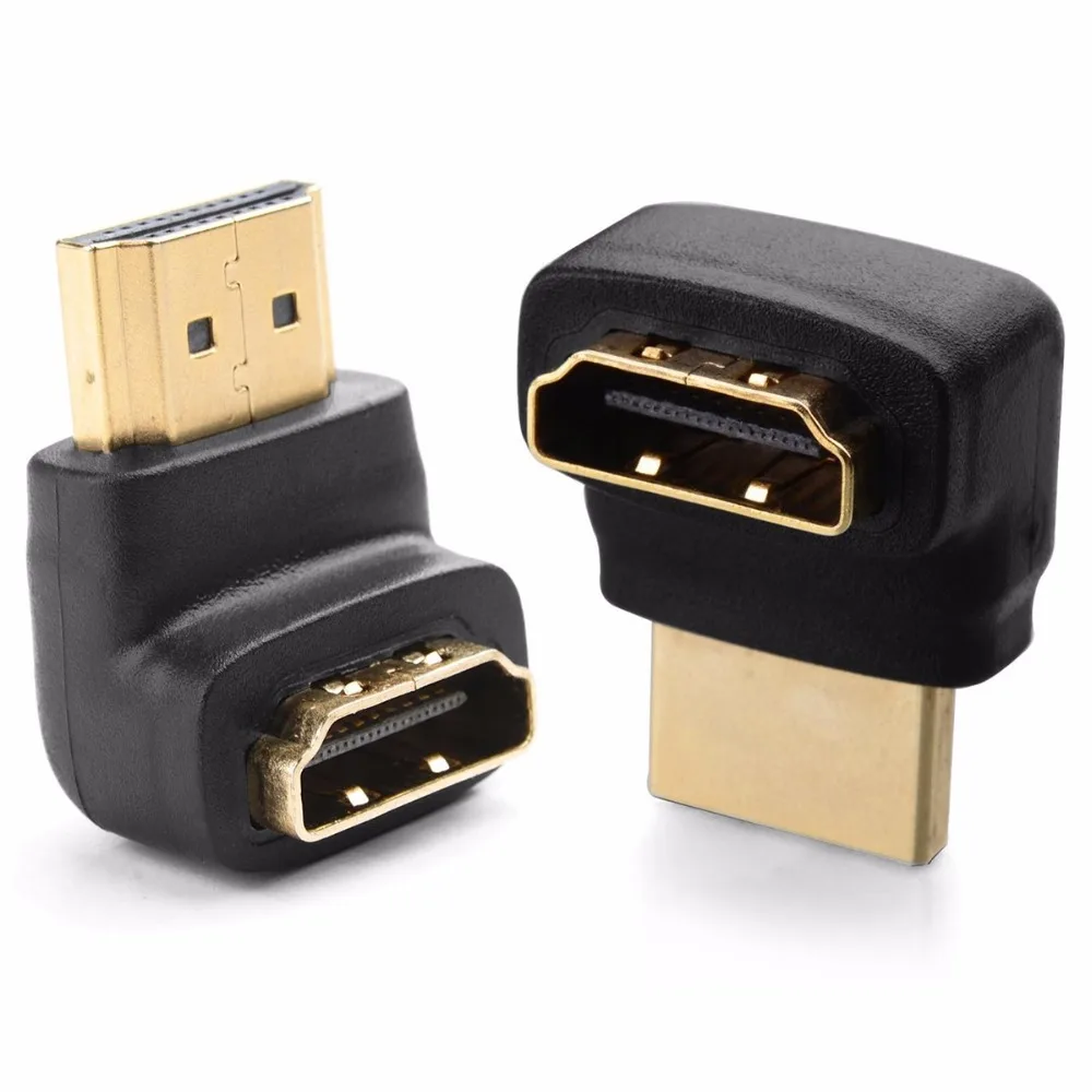 

1 Pair 3D&4K Supported HDMI 90 Degree and 270 Degree Male to Female Right Angel Hdmi Adapter
