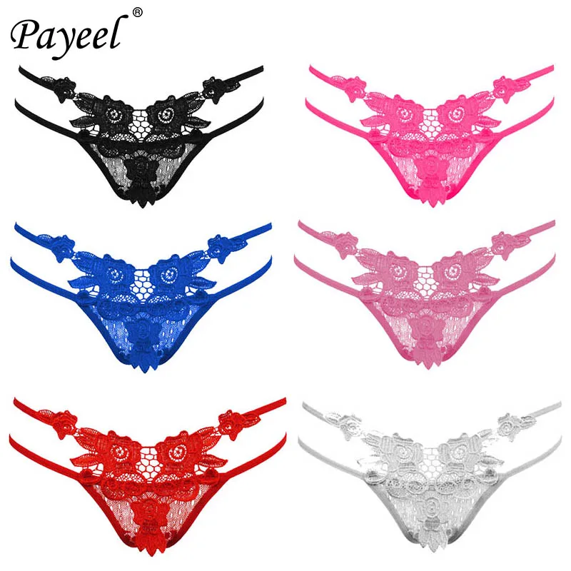 

1Pcs Lace Panties For Women G String Underwear Thong Sexy Thongs For Womens Hipster High Elastic Fabric Bikini Under wear Panty