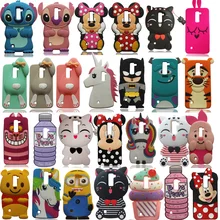 3D Cartoon Soft Silicone Phone Case Back Cover Skin For LG G4 Stylus G4 Note LS770 / LG K7 / LG Q7 / LG K10 / LG Q10 / LG K8