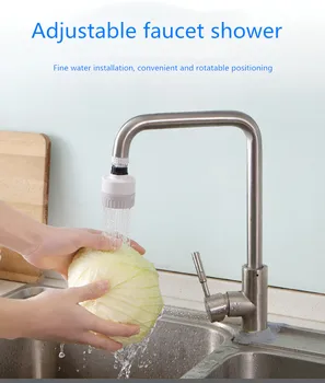 

Faucet splash-proof shower filter kitchen basin water filter rotatable telescopic universal sprinkler water saver