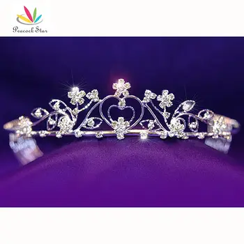 

Peacock Star Bridesmaid Bridal Wedding Party Quality Crystal Rhinestone Tiara Comb CT1070