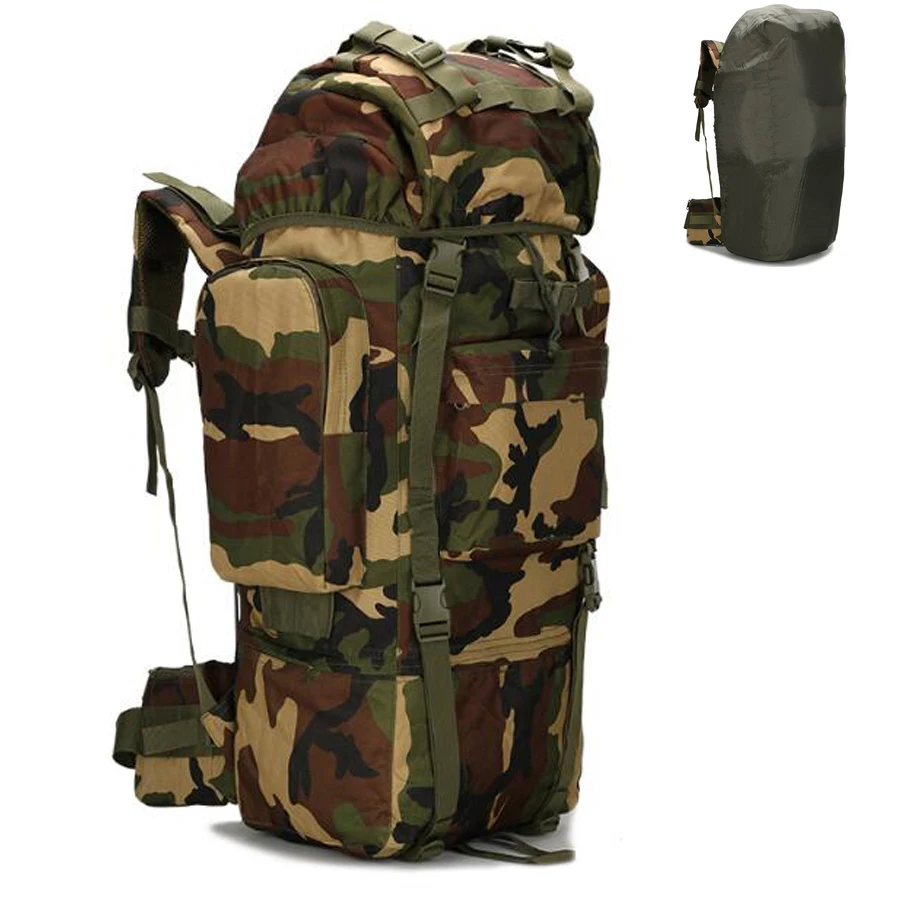 

Big Fly Fishing Bagpack Oxford Waterproof Tackle Large Tactical Military Hunting Camping Reel Rod Bag Accessory Army Camo Men