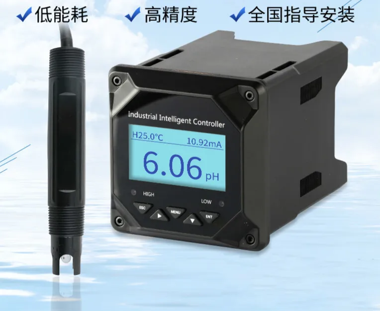 

Ph meter low energy industrial acidity meter sewage aquaculture dosing ph/orp detector online PH controller probe tool