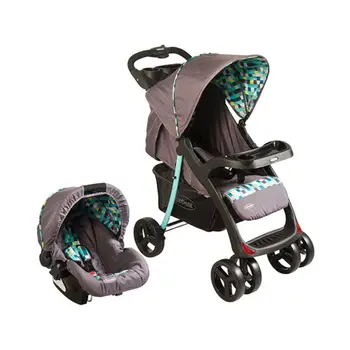 

Car travel system H005GV Grey and green