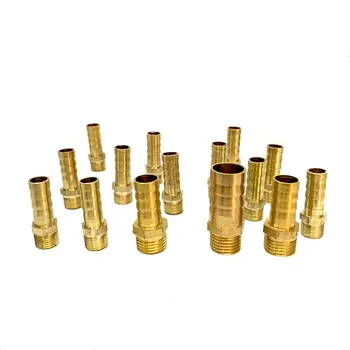 

Brass Pipe Fitting 6mm 8mm 10mm 12mm 14mm Hose Barb Tail 1/4" BSP Male Connector Joint Copper Coupler Adapter