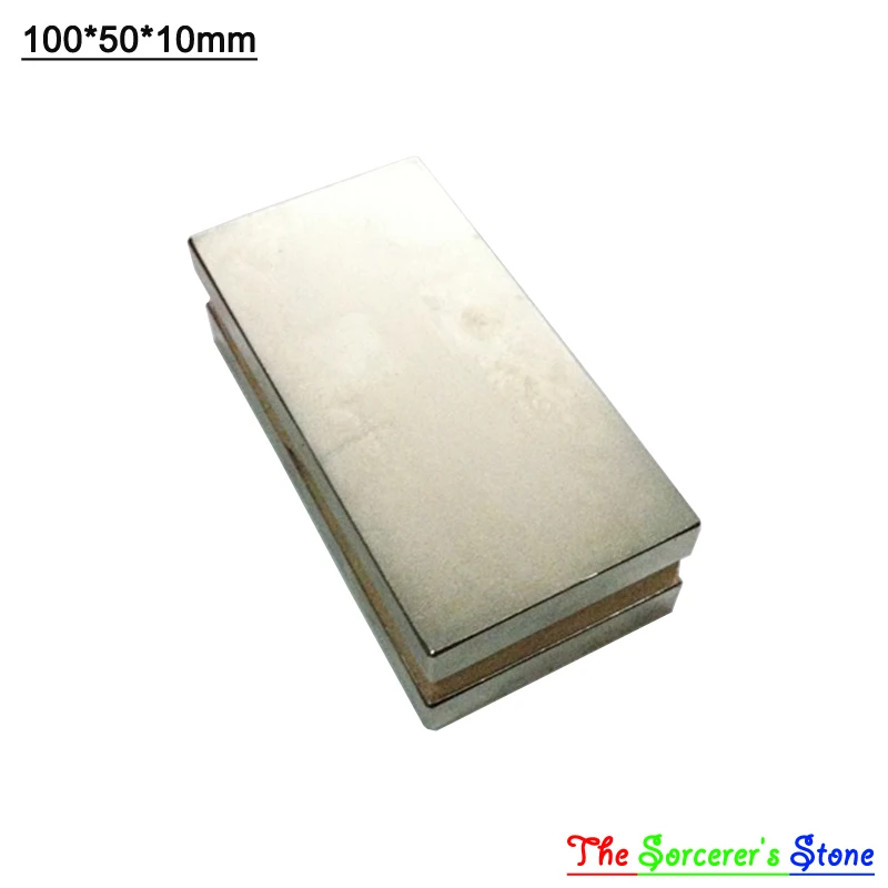 1pcs Super Strong 100x50x10mm Rare Earth Neodymium Block Magnet Free Shipping