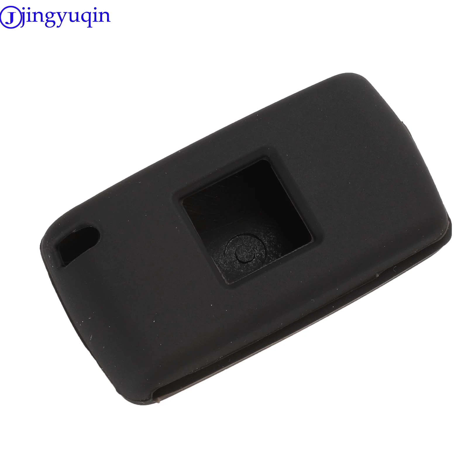 Jingyuqin Remote Key Silicone Cover Case Auto Key Voor Peugeot 1007 807 Voor Citroen C8 4 Knoppen Folding Flid