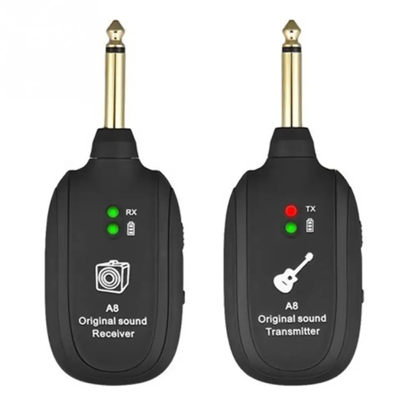 

Transmitter Wireless Rechargeable Guitar Pickup Instrument Electric Receiver