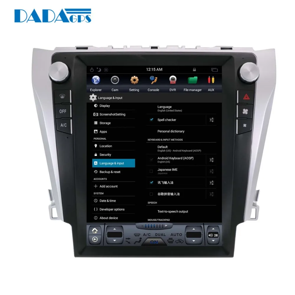 Flash Deal 12.1" Tesla Style Android Car Multimedia Radio No DVD Player For TOYOTA CAMRY 2015 2016 2017 Car Stereo GPS Navigation FM 3