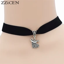 Новинка, винтажная подвеска Anubis в виде головы лошади, волка, колье, ожерелье, подарки для женщин и мужчин, ювелирные изделия Anubis на удачу