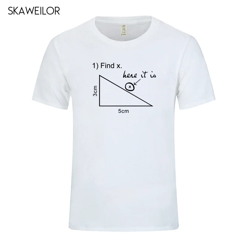 Find Variable X Math Teacher забавная Футболка Мужская Летняя Повседневная хлопковая