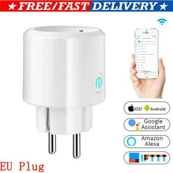 

Wi-Fi Smart Outlet Fernbedienung Steckdosenschalter Alexa Google EU Plug APP