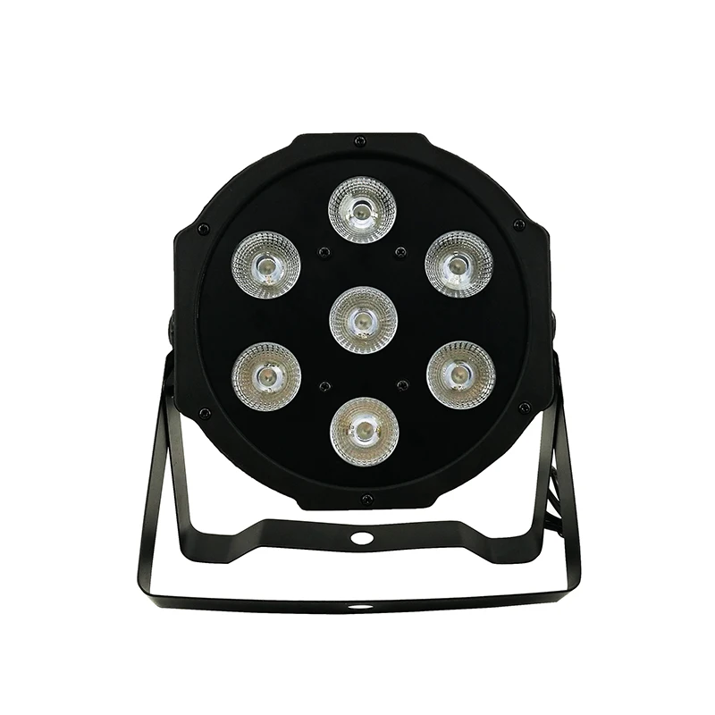 

4pcs/lot Fast Shipping LED Flat Slim Par Tri 7 Low Profile LED Wash Light Tri-RGB 7x9W chandelier DJ Disco Party Free shipping