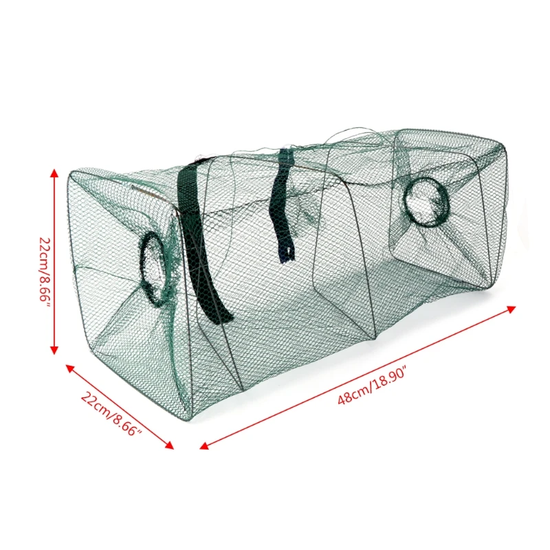Складная рыболовная сеть для рыбы, крабов, креветок, гольян, ловушка для приманки, литая нейлоновая рыболовная клетка, Новинка
