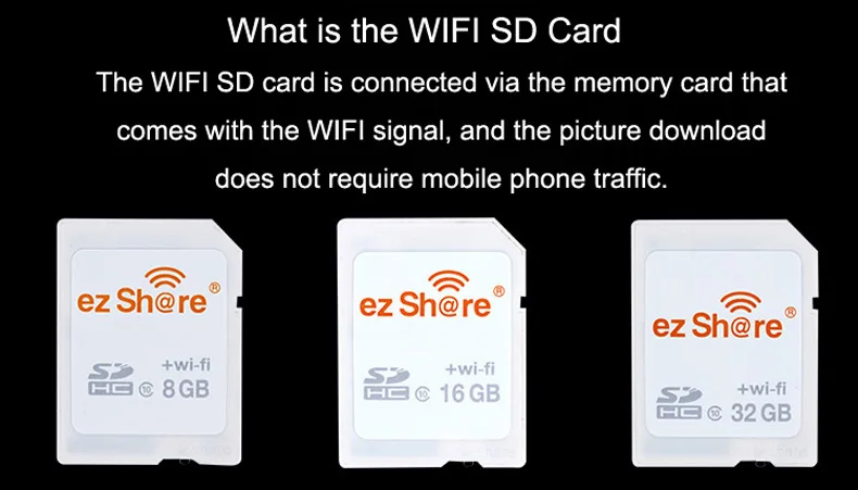 Wifi Sd карта Sdhc Sdxc карта памяти 8 г 16 г 32 г C10 ez Share беспроводной WiFi TF Micro SD для SD адаптер Поддержка 8 ГБ 16 ГБ 32 ГБ TF Карта