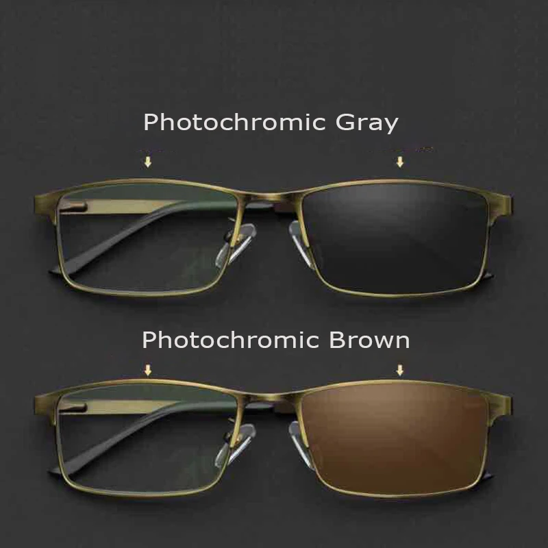 Najtaniej Okulary do czytania z fotochromem mężczyźni Anti Blue Rays dioptrii okulary Presbyopic męskie okulary + 1.0 + 1.5 + 2.0 + 2.5 + 3.0 + 3.5 RS731