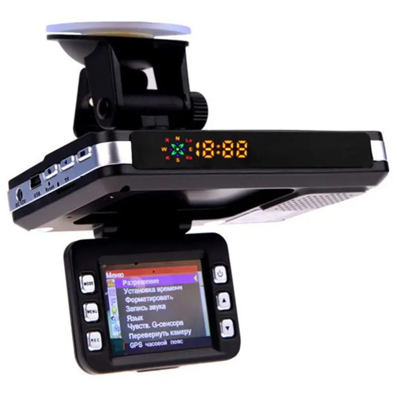 

3 In 1 Car Dvr Camera Gps Radar Detector Warning Video Recorder Loop Recording Dash Camera Driving Recorder