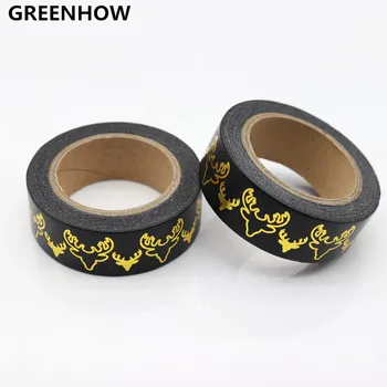

GREENHOW Deer Christmas Japanese Washi Tape Decorative Masking Tape Office Adhesive Tape for Christmas Decoration 2003