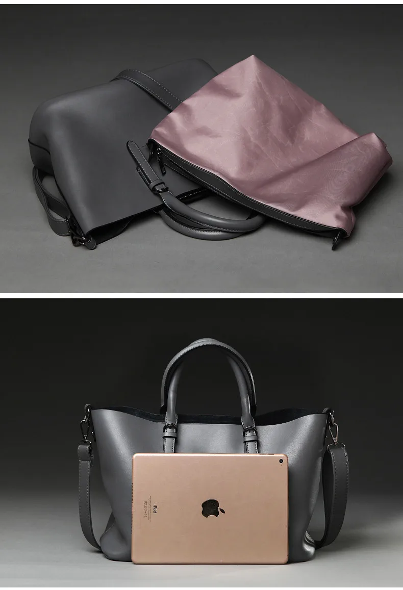 Модная черная женская кожаная сумка известного бренда, весенняя, повседневная, большая