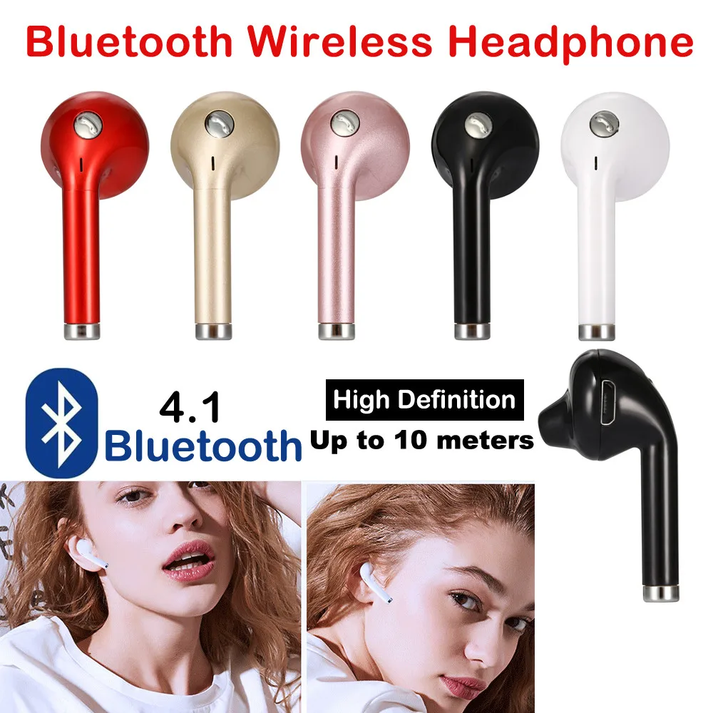 

Mini Bluetooth 4.1 Wireless Headset Earbud Headphone Earphone Earbuds for Samsung for Xiaomi For iPhone 8 7 6 6s