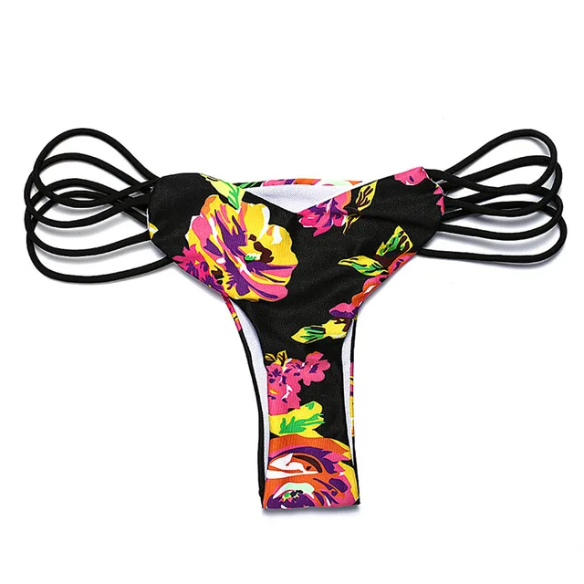 Owlprincess Women A heart shaped Swimwear Brazilian Bikini bottoms