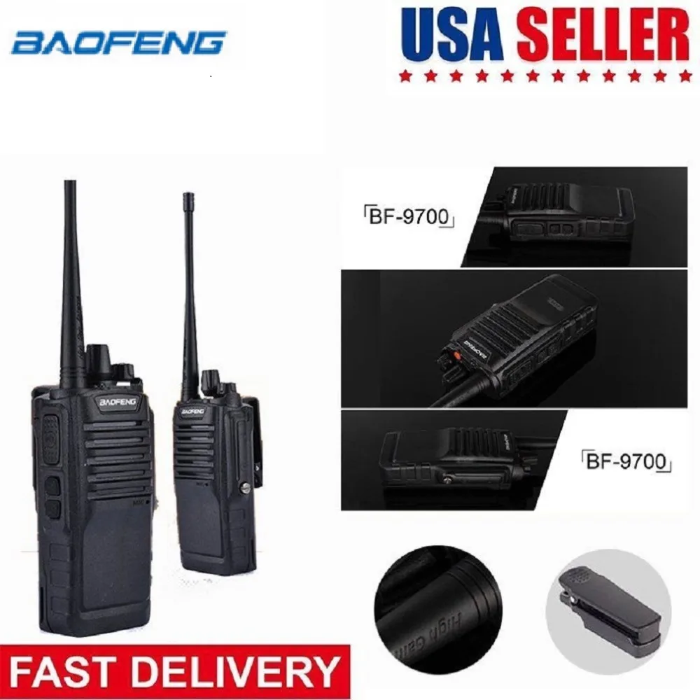 

BaoFeng-9700 Walkie Talkie 8W UHF Radio Transceiver Waterproof Scanner For Outdoor Hunting Camping Free Send Dedicated Headset