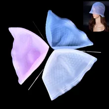 Профессиональный салонный краситель Силиконовый колпачок+ крючок для волос салонный цвет ing подсветка многоразовый набор глазурь опрокидывание цвет инструмент