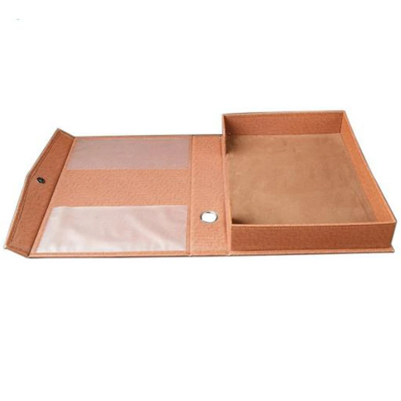A4 искусственная кожа папка для документов бумажная коробка Органайзер для документов Настольный Органайзер
