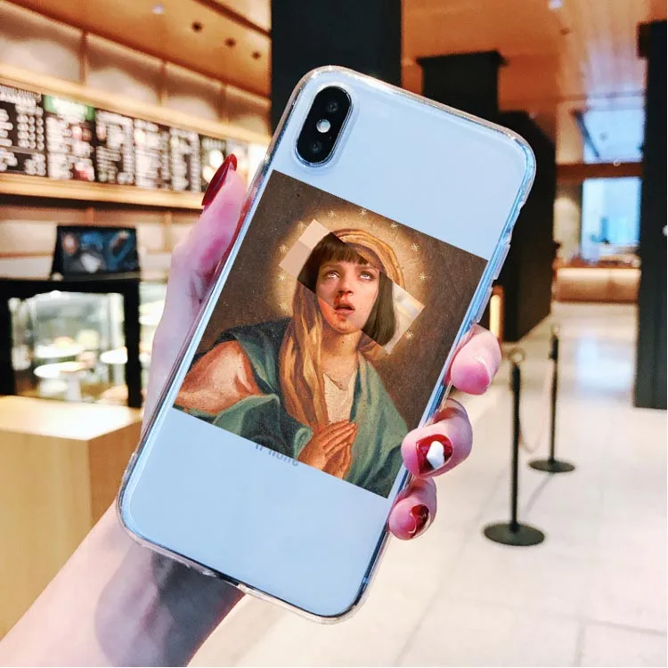 Мягкий чехол для телефона Art Fresco Michelangelo Creation of Adam для iPhone 11 Pro Max SE 5S 6 6s 7 8 Plus X XR XS MAX - Цвет: TPU