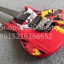 Пользовательские красные электрогитары banez палисандр гриф хром hardwares HH звукосниматели Joe Satriani, индивидуальные! IB-26