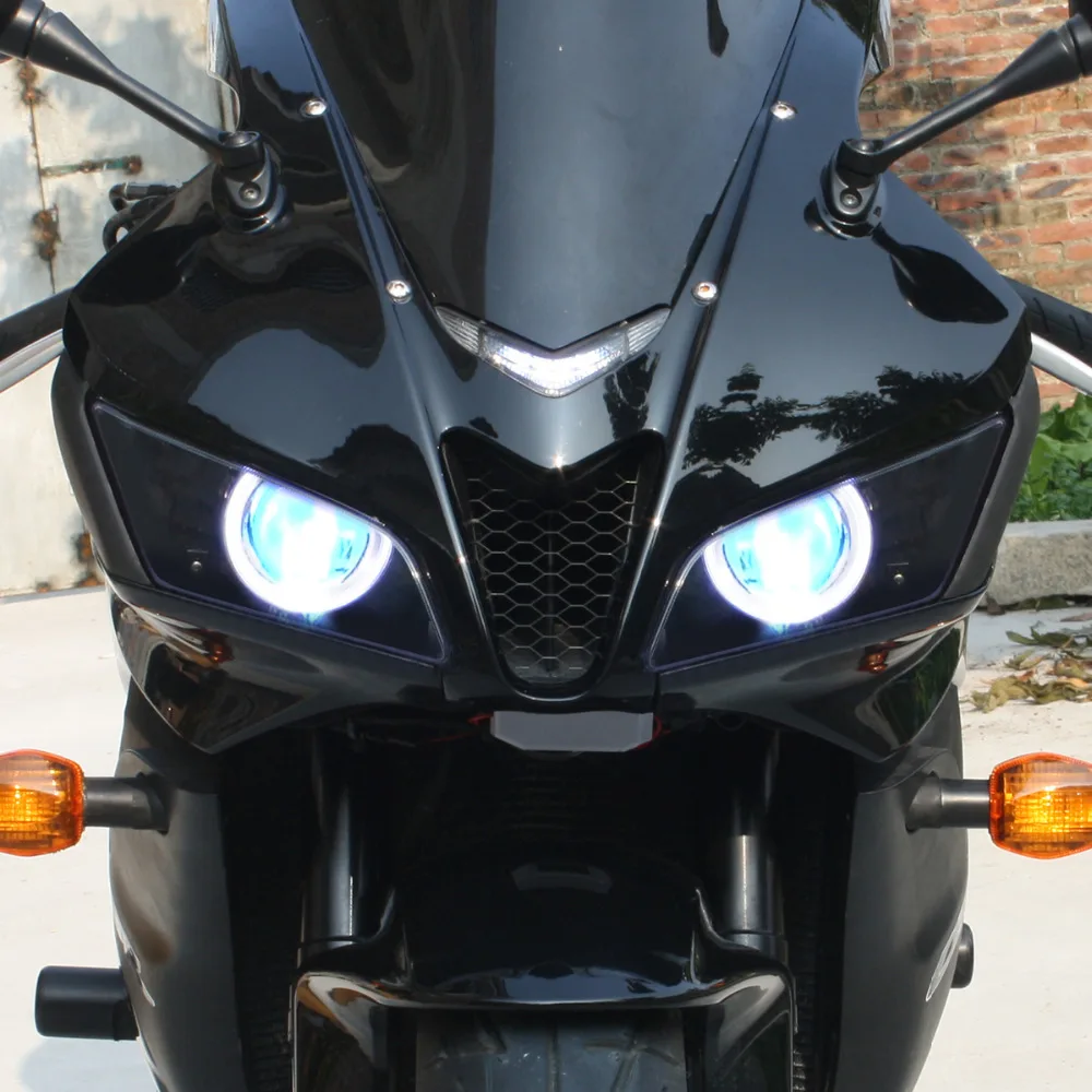 KT фар подходит для Honda CBR600RR 2007 2012 светодиодный Ангельские глазки мотоцикла HID
