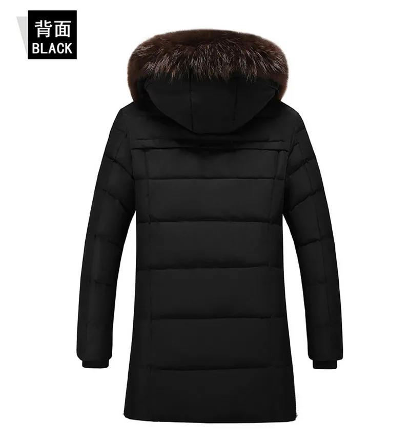New Men's Hooded Jacket Parka Coat Fashion Winter Male Warm Casual Thicken Warm Fur Collar Overcoat Clothing M-3XL (34)