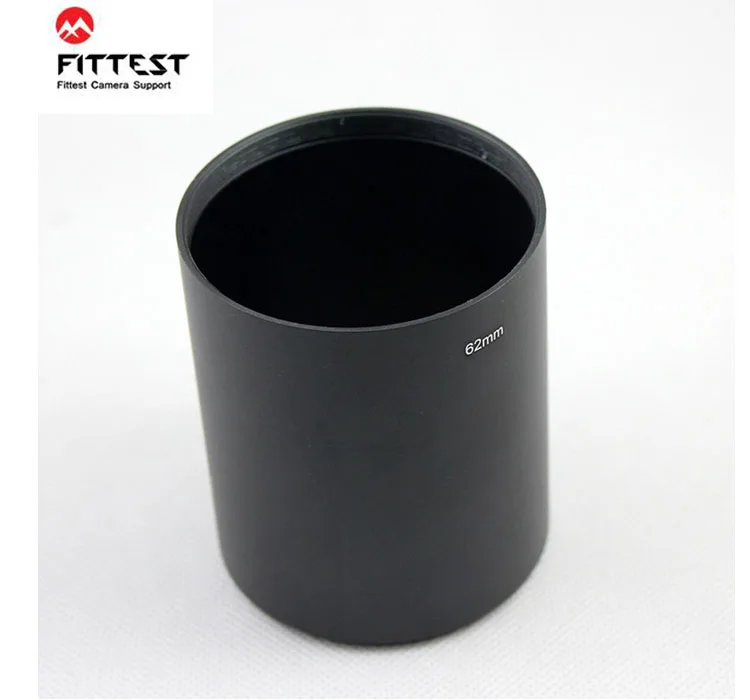 

FITTEST 78mm Length 49mm 52mm 55mm 62mm 67mm 72mm 77mm 82mm Diameter Telephoto Metal Camera Lens Hood with Filter Thread Mount