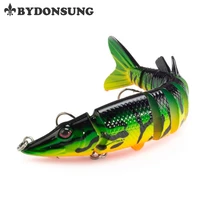 BYDONSUNG 1pcs Synthetic Pike Lure 12.5cm 20g 9 Segement Isca Muskie Fishing Lures Swimbait Plastic Onerous Bait