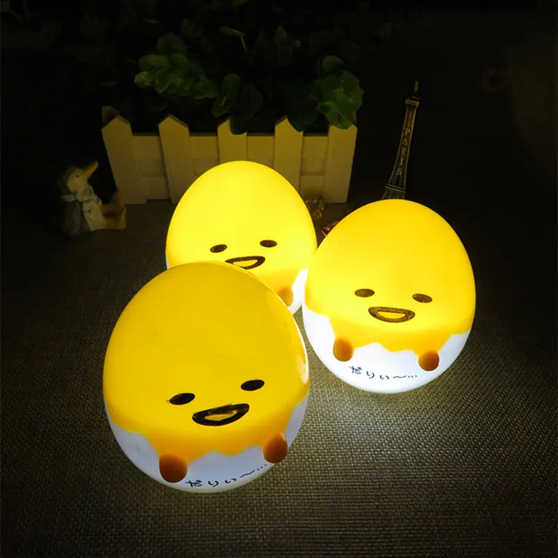Mini LED Cartoon gudetama Lazy Egg Night Light Christmas New Year Gift