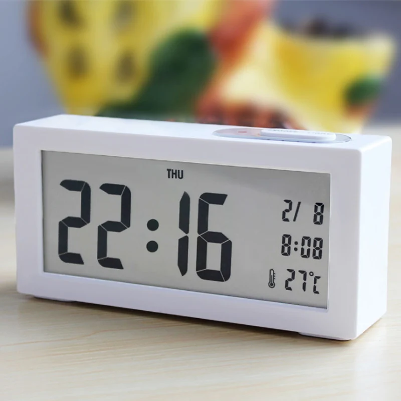 Modern Light Sensor Large Display Backlight Digital Alarm Clock